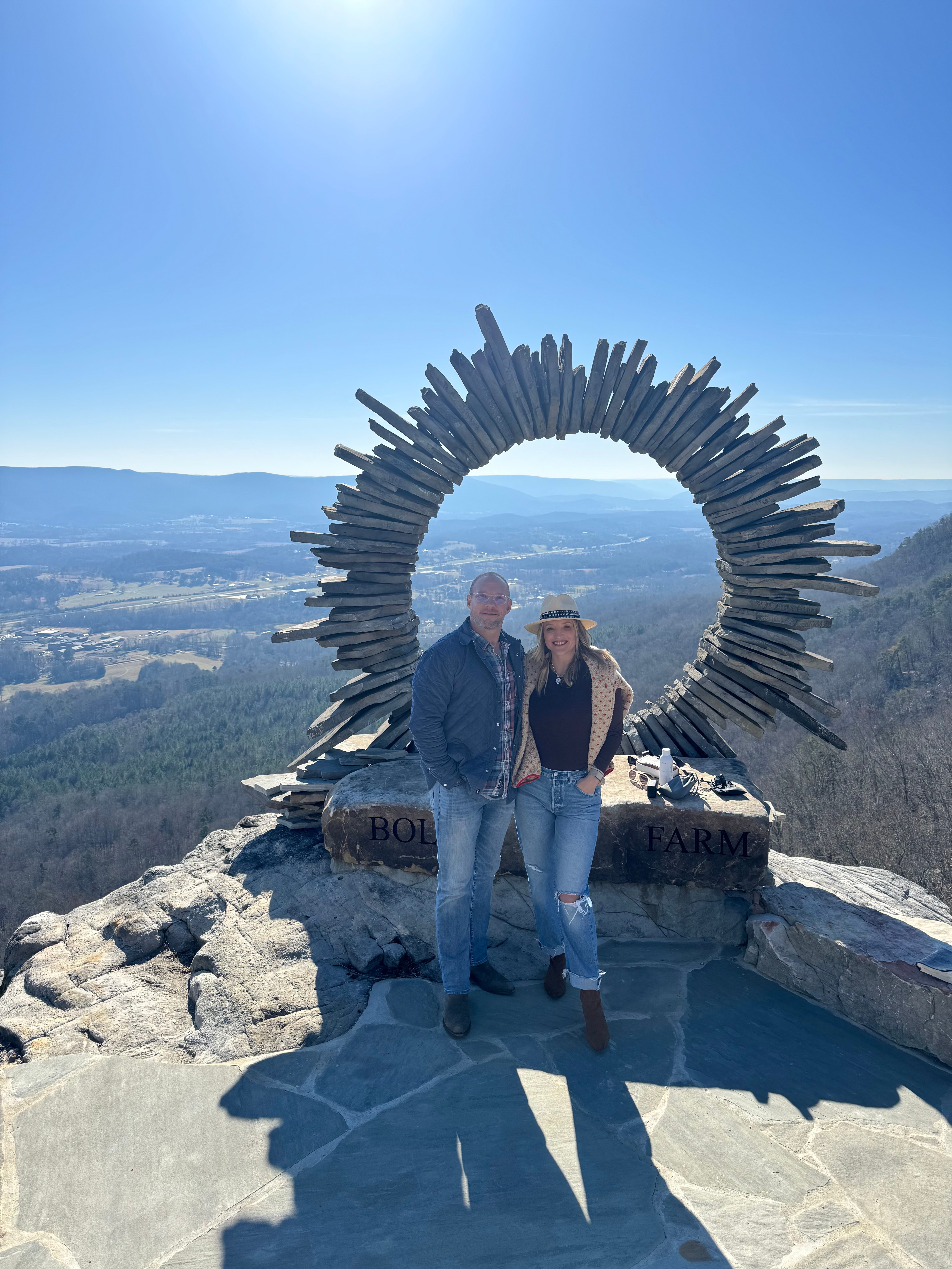 Kevin & Bree at the Bolt Farm overlook