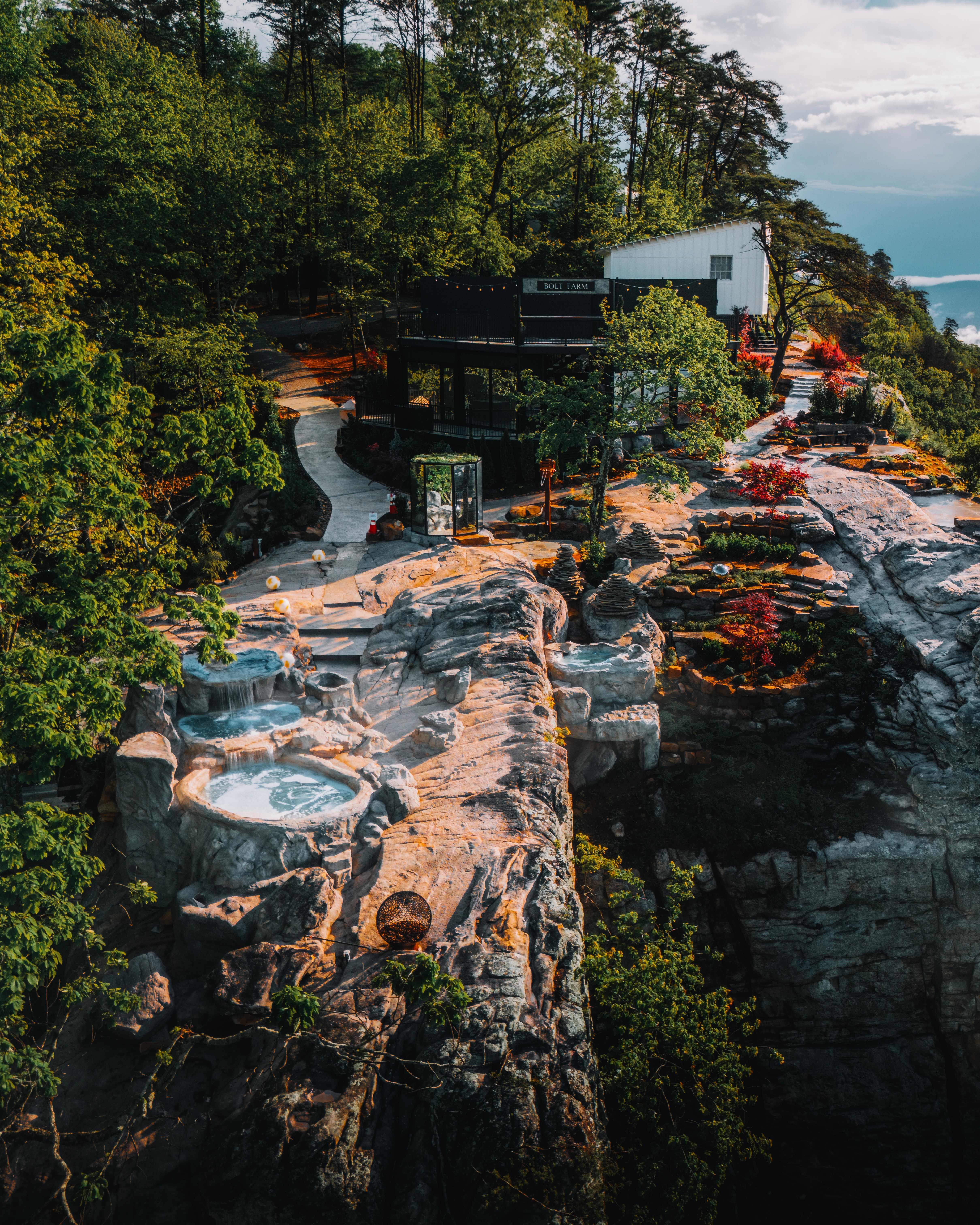 Wellness Haven — Bolt Farm Treehouse, aerial